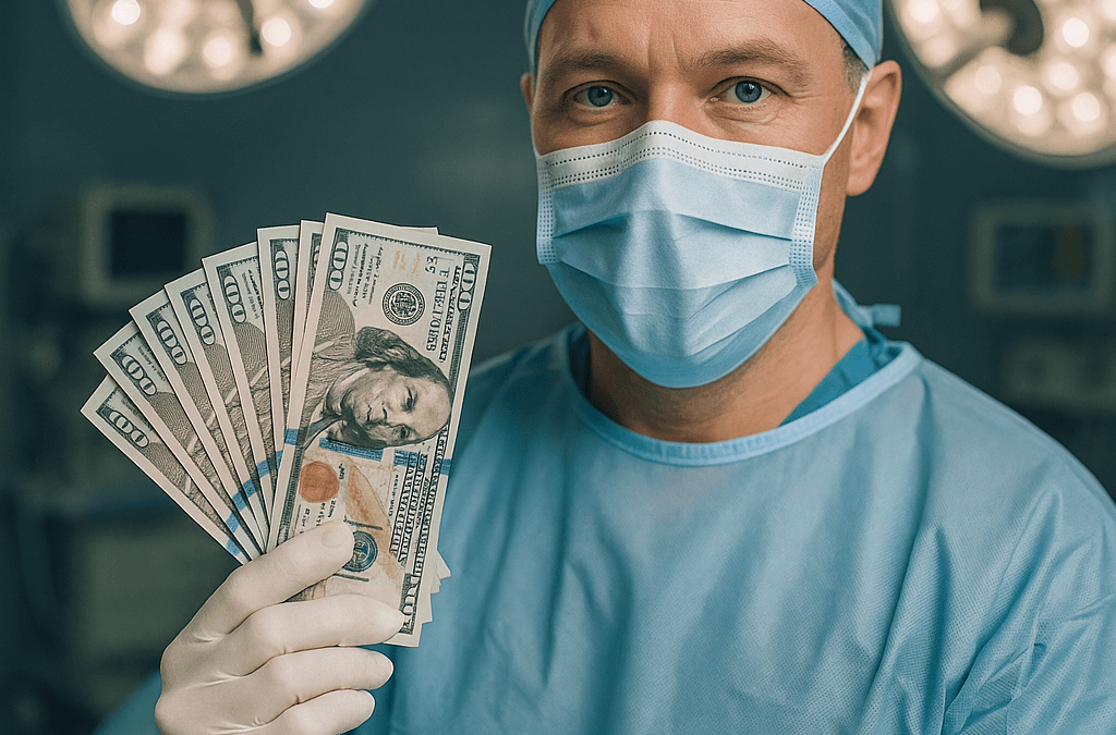 Ile zarabia chirurg – te kwoty za jeden dyżur przyprawiają o zawrót głowy