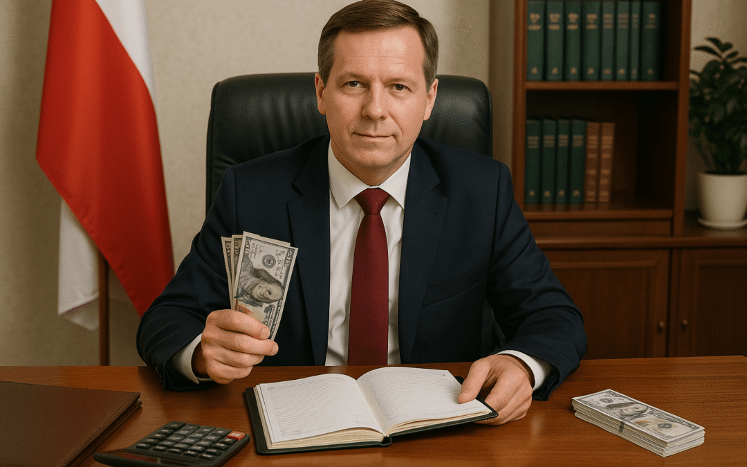 Ile zarabia wójt – pensja to nie wszystko, zobacz jakie dodatki trafiają na jego konto